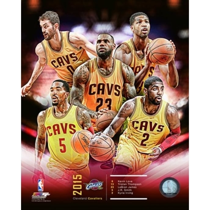 Cleveland Cavaliers 2015-16 Team Composite Sports Photo Image 1