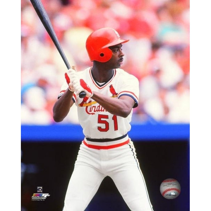 Willie McGee 1985 Action Photo Print Image 1