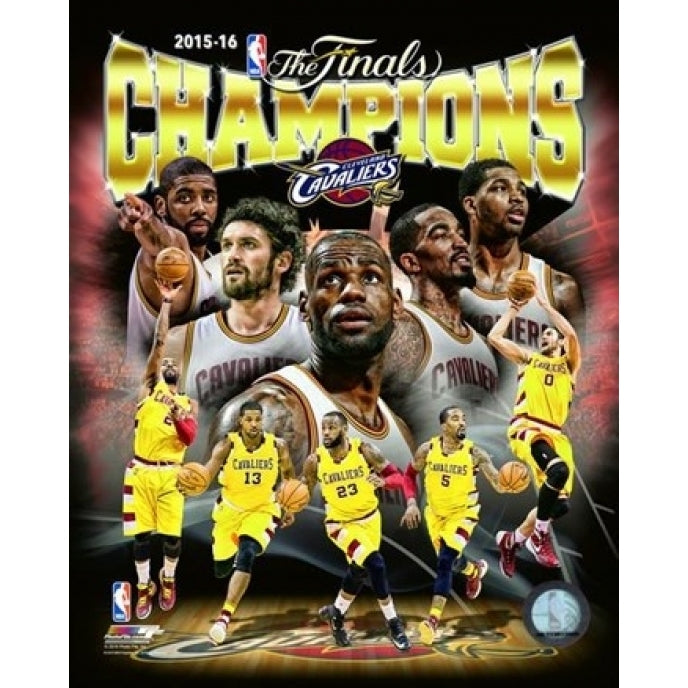 Cleveland Cavaliers 2016 NBA Champions Composite Sports Photo Image 1