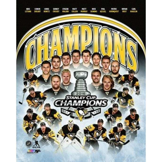 Pittsburgh Penguins 2016 Stanley Cup Champions Composite Sports Photo Image 1