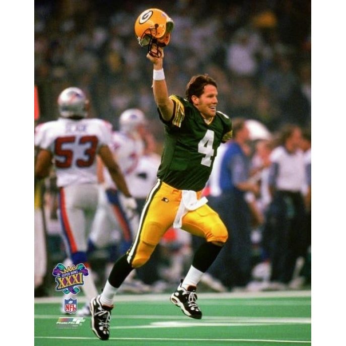 Brett Favre Super Bowl XXXI Action Photo Print Image 1