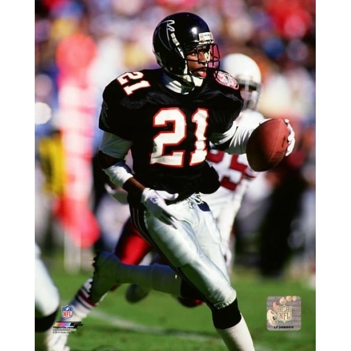 Deion Sanders 1990 Action Photo Print Image 1