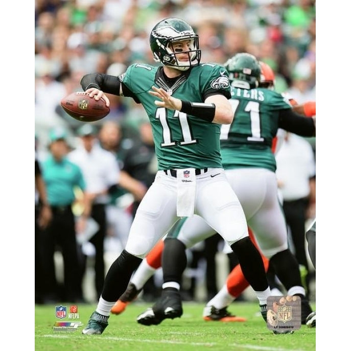 Carson Wentz 2016 Action Photo Print Image 1