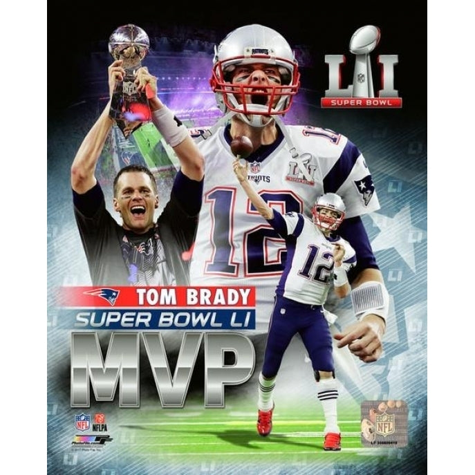 Tom Brady Super Bowl LI MVP Portrait Plus Photo Print Image 1