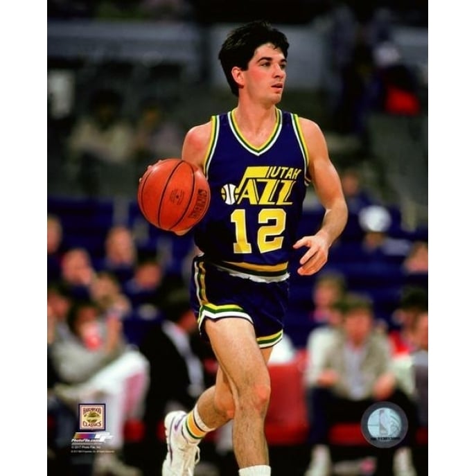 John Stockton 1986 Action Photo Print Image 1