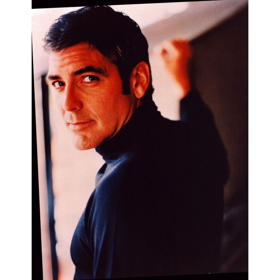 George Clooney Over Shoulder Black Turtle Neck Photo Print - Item PIC00148 Image 1