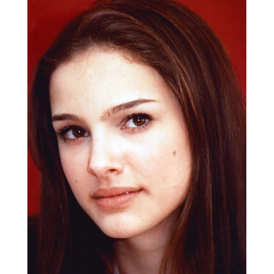 Natalie Portman Headshot Red Background Photo Print - Item PIC00426 Image 1