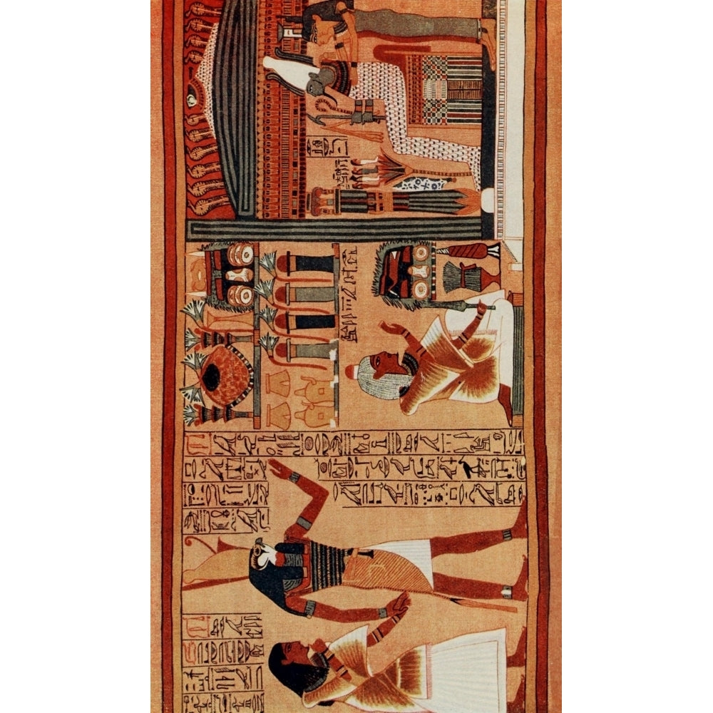 Ancient Myths and Legends Egypt 1910 The Presentation of Ani to Osiris Poster Print Image 2