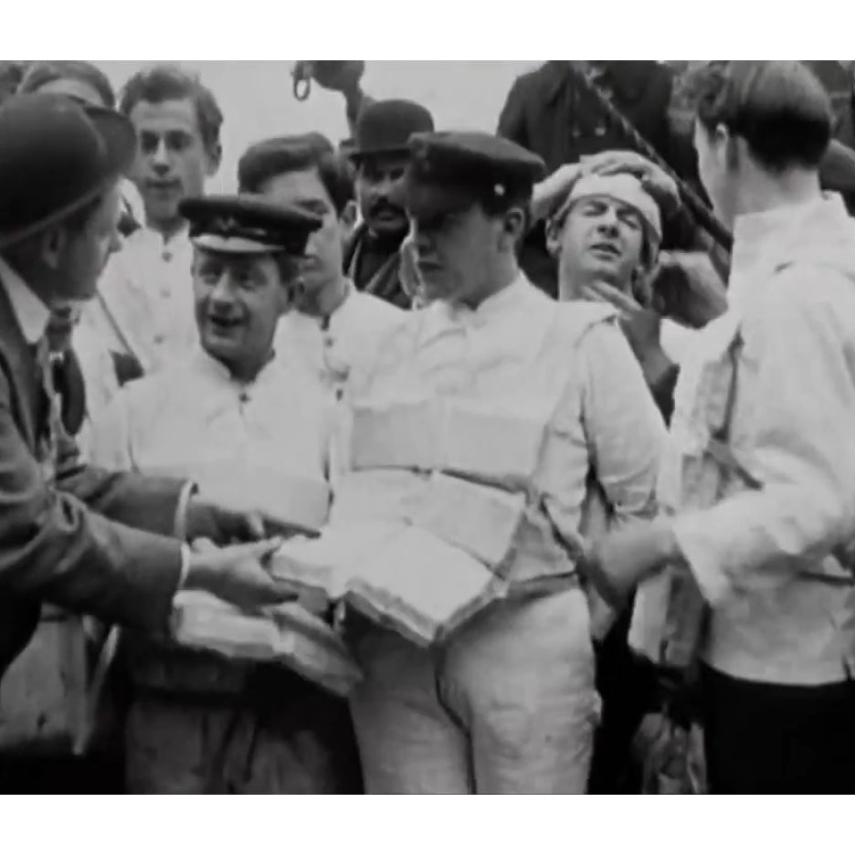 Photo Still from 1912 footage Heroic crew of the Titanic picked up at sea Poster Print Image 1