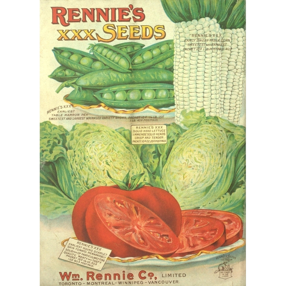 Rennies Seed Annual 1916 2 Poster Print Image 2