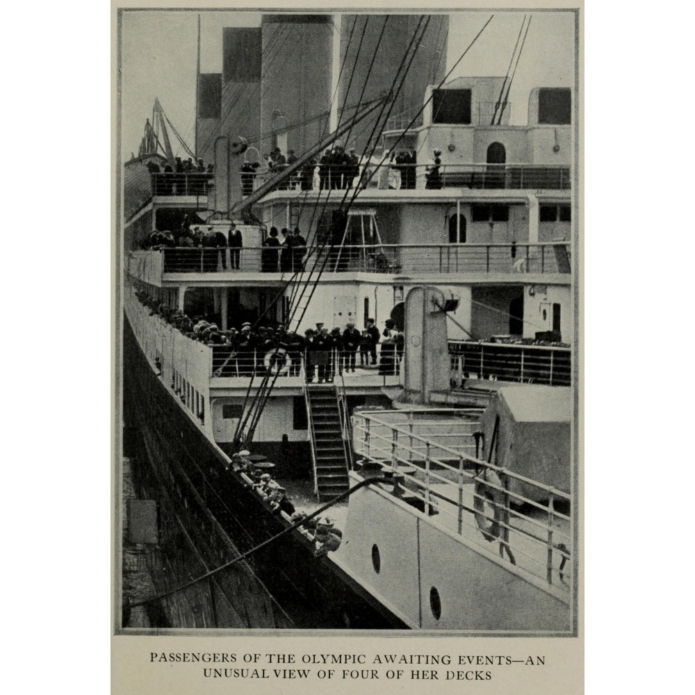 Photo Truth about the Titanic 1913 Four Decks of the Olympic Poster Print Image 2