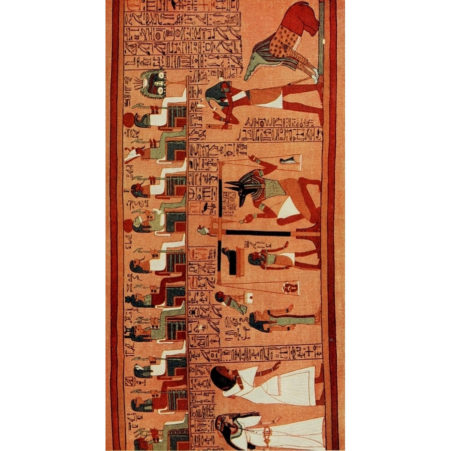 Ancient Myths and Legends Egypt 1910 The Weighing of the Heart from the Papyrus of Ani Poster Print Image 1