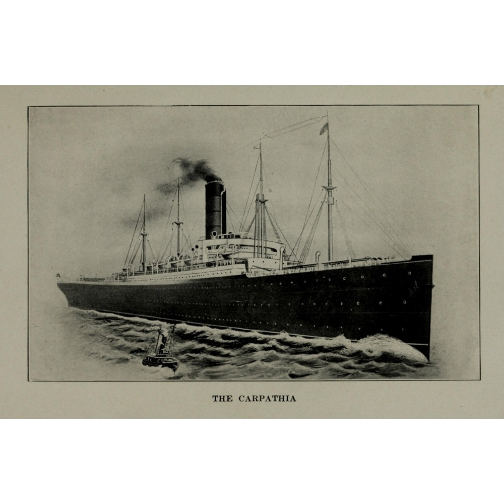 Underwood and Underwood The Loss of the SS Titanic 1912 The Carpathia Poster Print Image 2