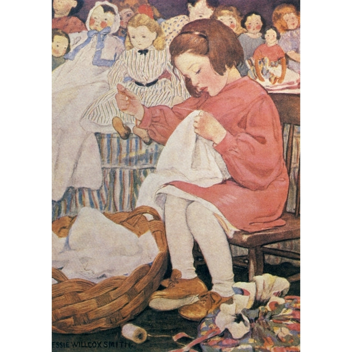 A Childs Book of Old Verses 1910 How doth the busy bee Poster Print by Jessie Willcox Smith Image 2