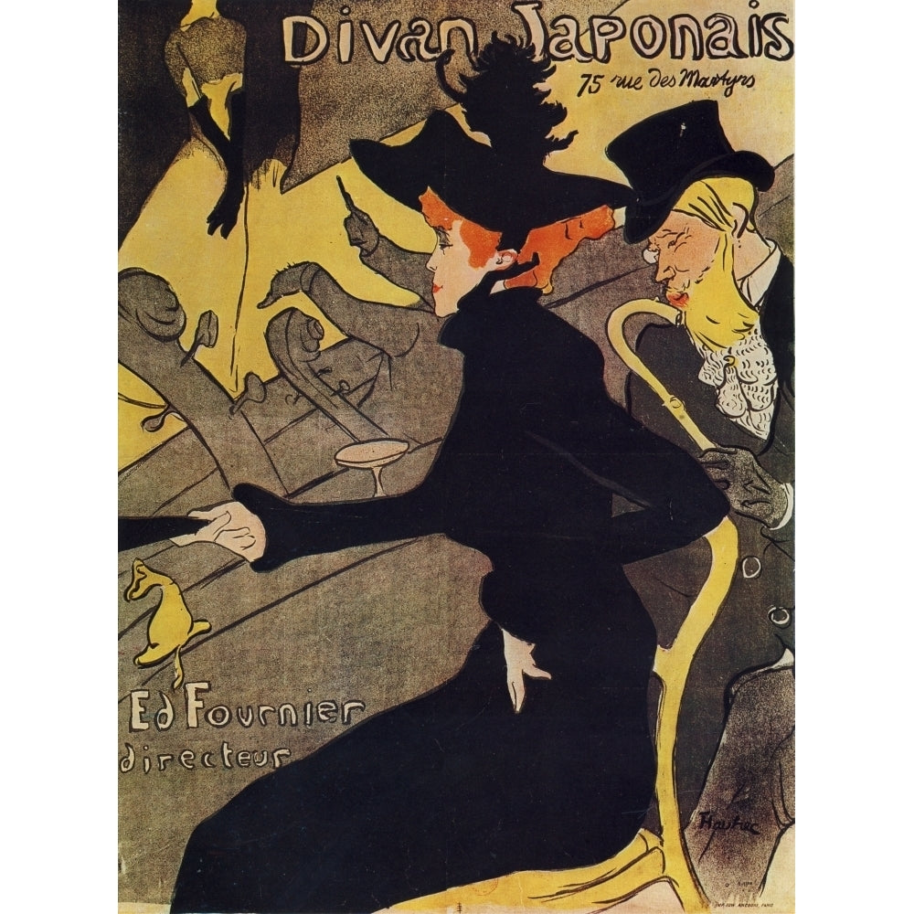 Les Affiches de Toulouse-Lautrec Divan Japonais Poster Print by Henri de Toulouse-Lautrec Image 2