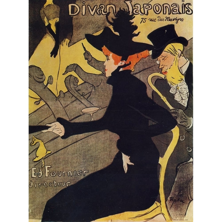 Les Affiches de Toulouse-Lautrec Divan Japonais Poster Print by Henri de Toulouse-Lautrec Image 1