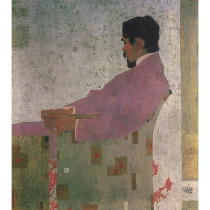 Portrait of Anton Peschka 1909 Poster Print by Egon Schiele Image 1