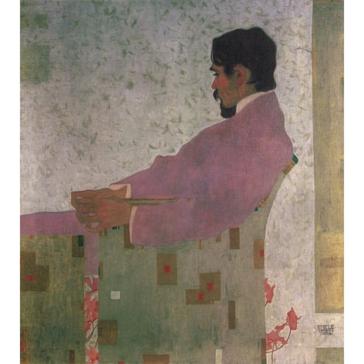 Portrait of Anton Peschka 1909 Poster Print by Egon Schiele Image 1