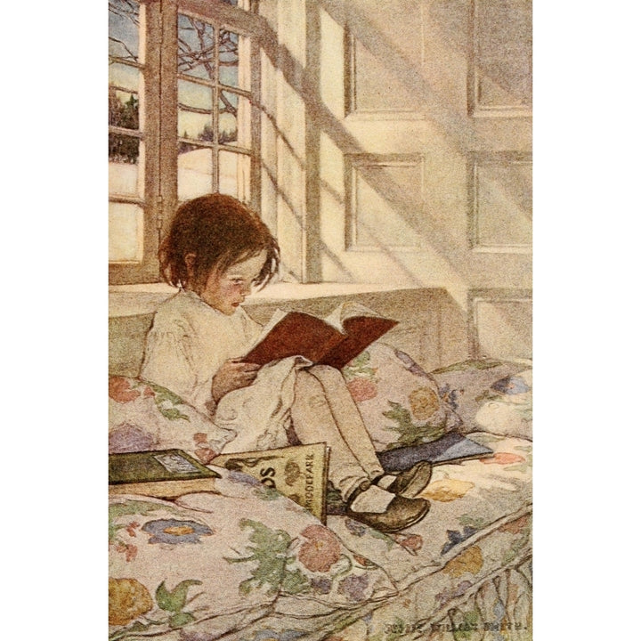 A Childs Garden of Verses 1905 Picture books in Winter Poster Print by Jessie Willcox Smith Image 2