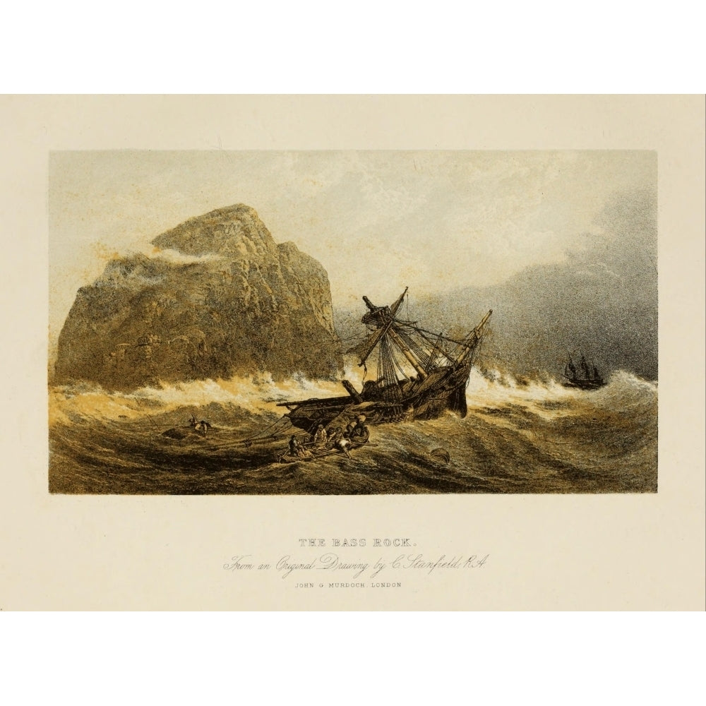 Scotland 1840 Bass Rock Poster Print by Clarkson Stanfield Image 1