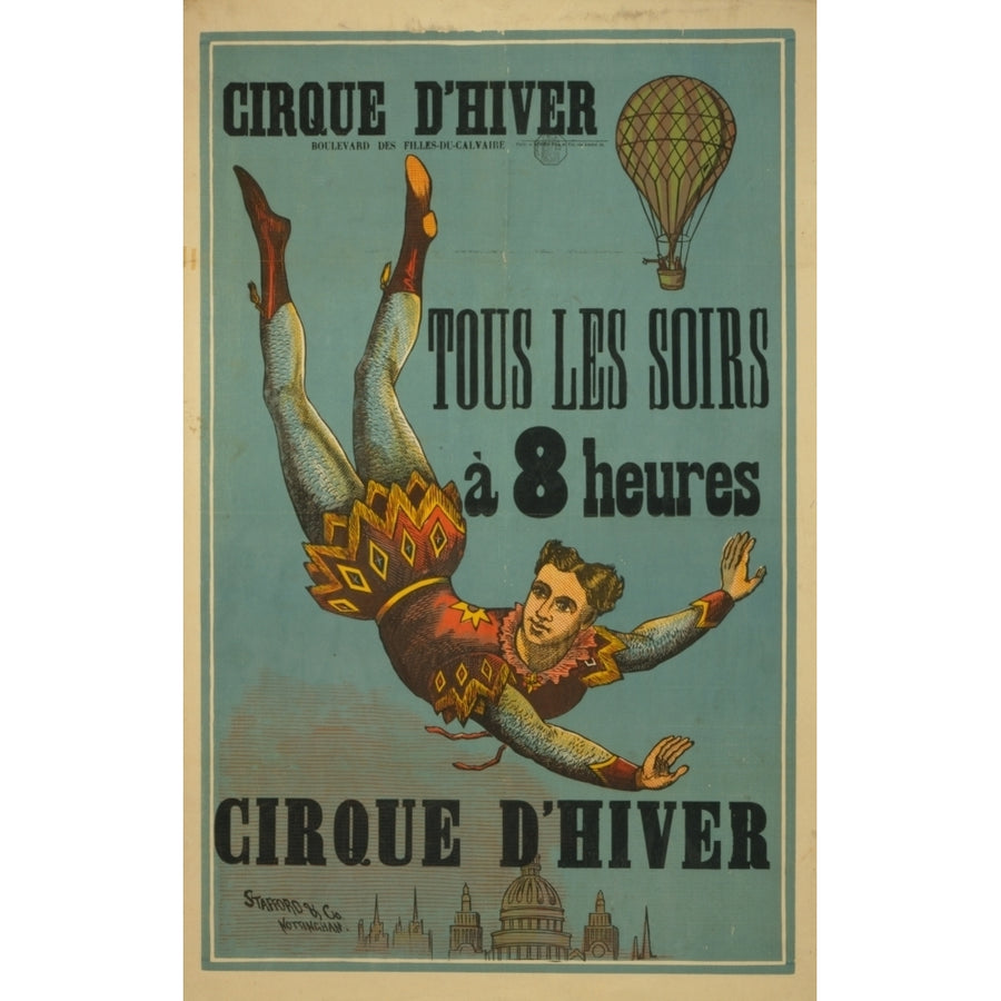 Morris P re et Fils Print 1880-1900 Cirque dhiver Poster Print by Morris P re et Fils Image 1