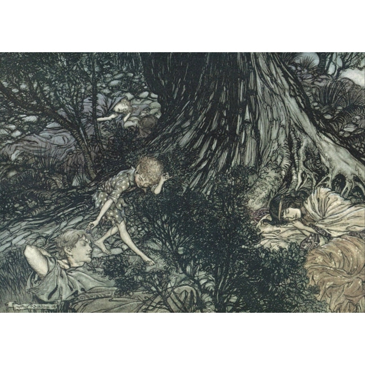 Midsummer Nights Dream 1908 Gentle lover Poster Print by A. Rackham Image 2