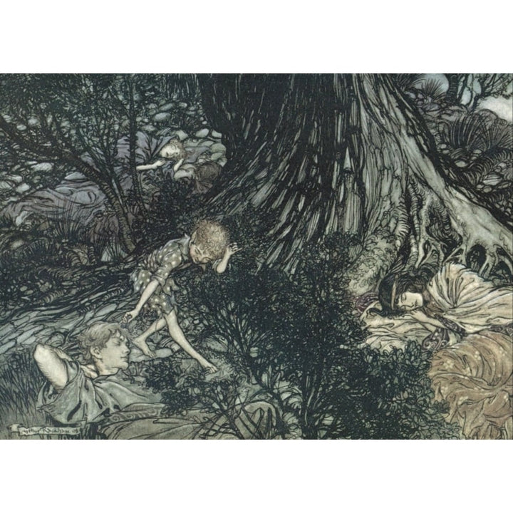 Midsummer Nights Dream 1908 Gentle lover Poster Print by A. Rackham Image 1