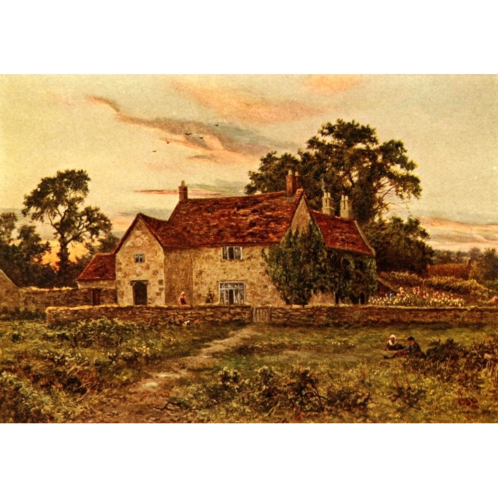 In Unfamiliar England 1910 Sulgrave Manor Poster Print by Daniel Sherrin Image 2