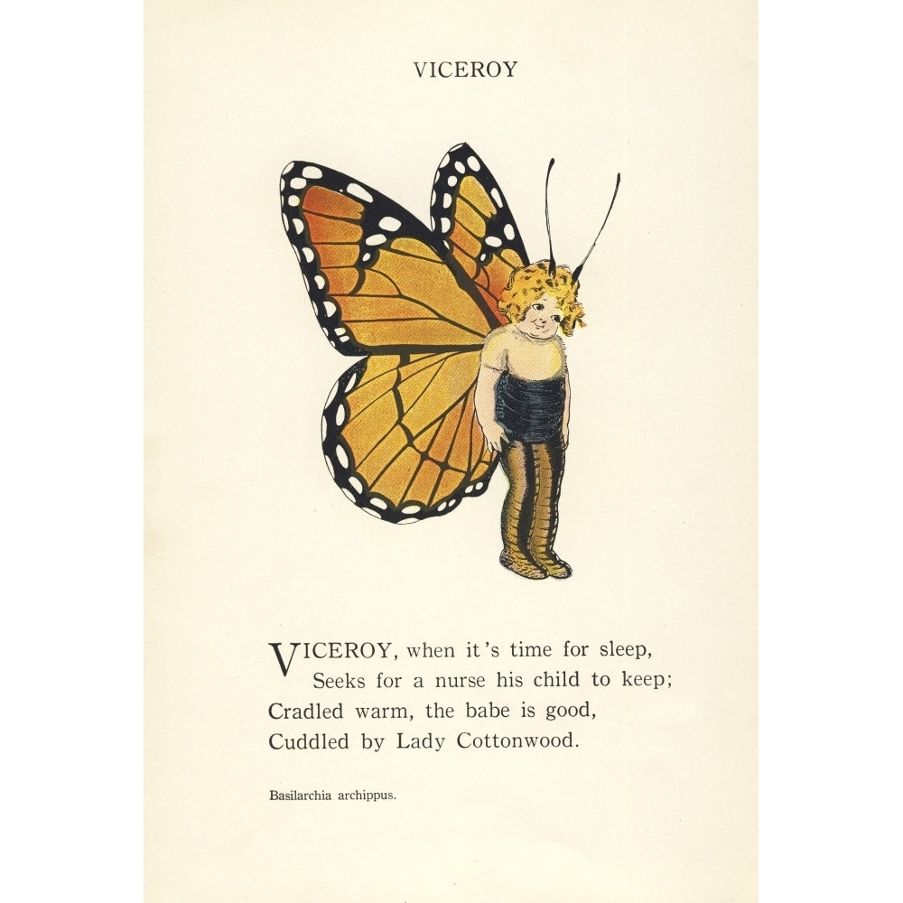 Butterfly Babies 1914 Viceroy Poster Print by M.T. Ross Image 1