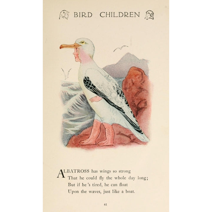 Bird Children 1912 Albatross Poster Print by M.T. Ross Image 1