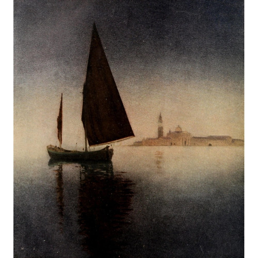 Scribners Magazine 39 1906 Venice at Twilight Poster Print by Maxfield Parrish Image 2