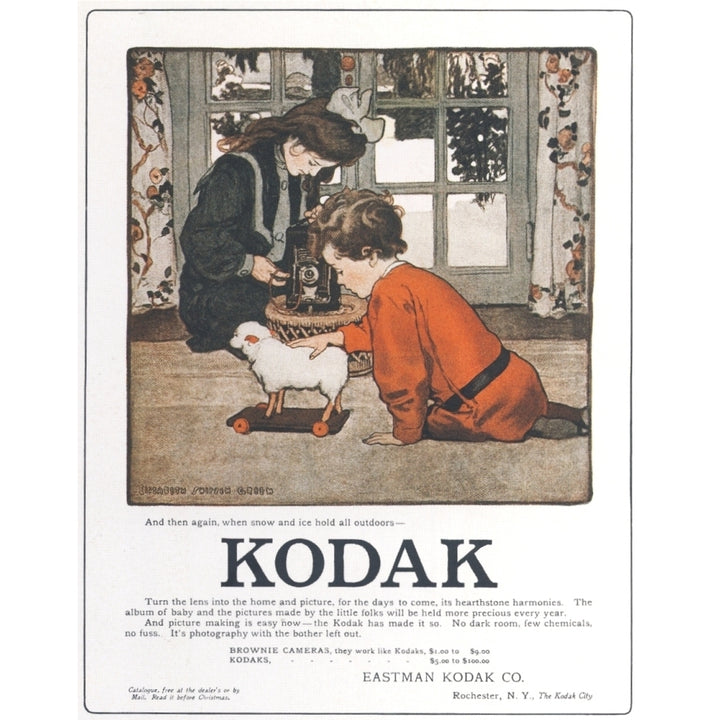 Ad Kodak 1906 Poster Print by Jessie Willcox Smith Image 1