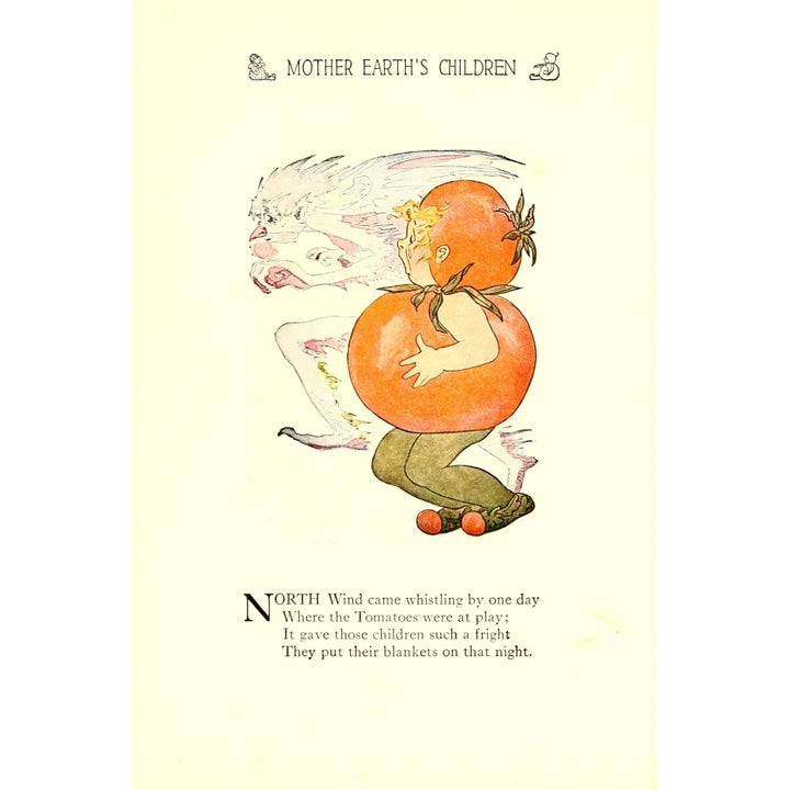 Mother Earths Children 1914 Tomato Poster Print by M.T. Ross Image 2