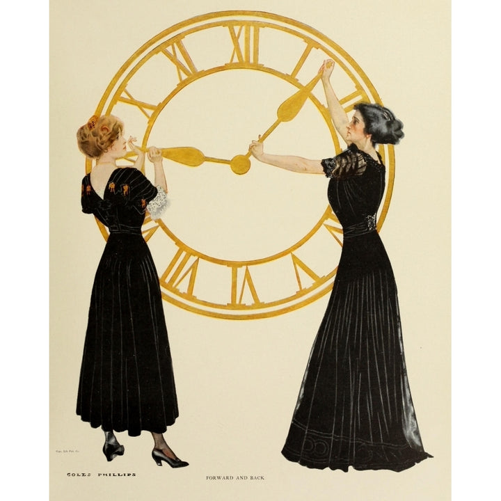 A Gallery of Girls 1911 Forward and back Poster Print by Clarence Coles Phillips Image 2