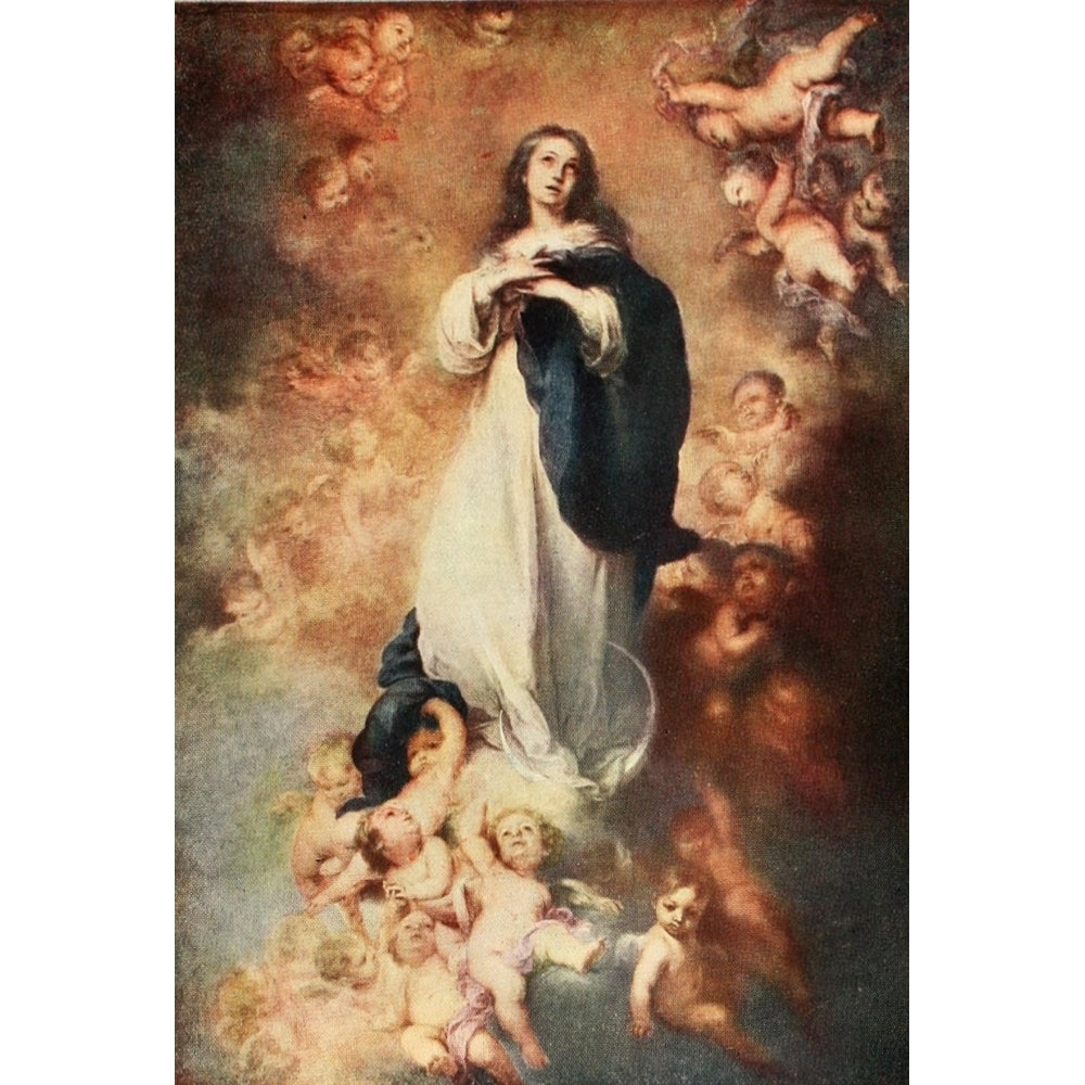 History of Painting 1911 The Immaculate Conception Poster Print by Bartolom_ Esteban Murillo Image 1