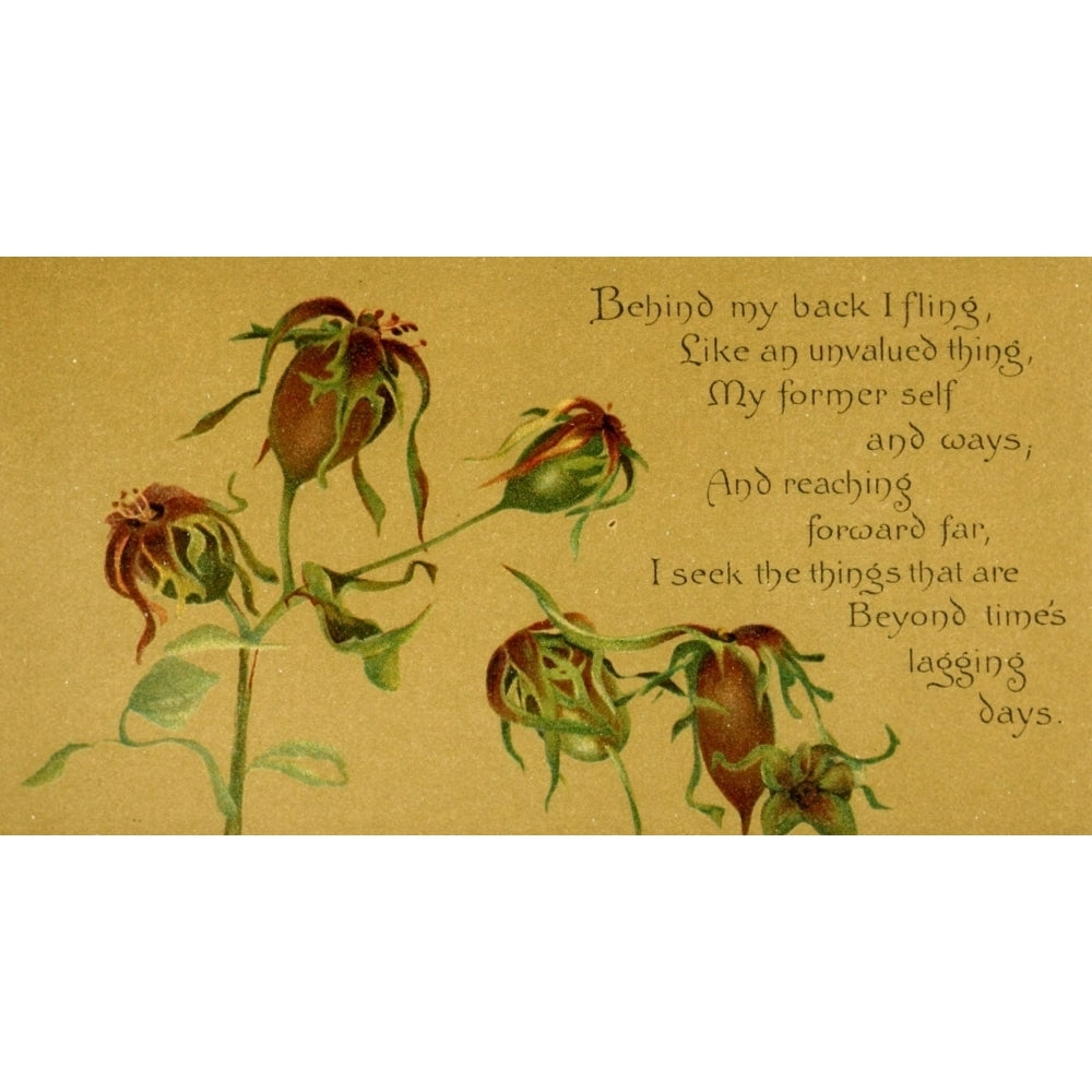 Parables of the Cross 1890 Behind my back I fling Poster Print by Isabella Lilias Trotter Image 2