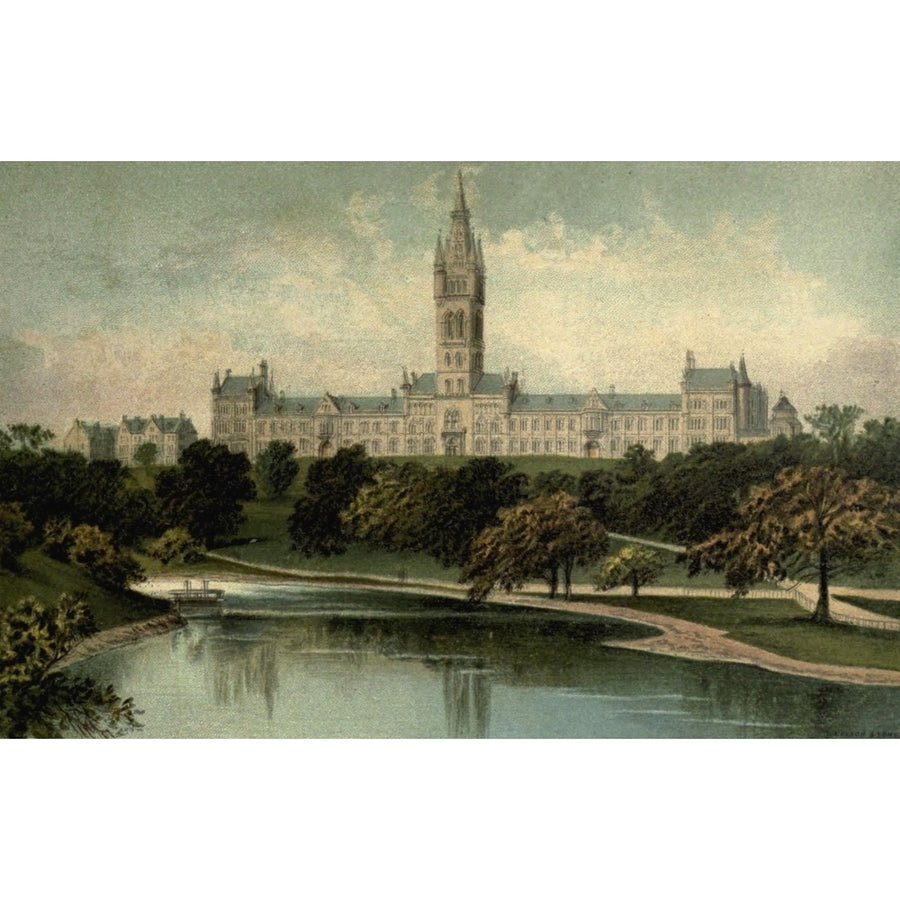 T. Nelson and Sons Souvenir of Scotland 1897 university Glasgow Poster Print by T. Nelson and Sons Image 1