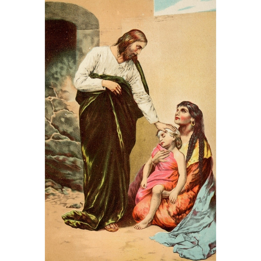 The Pathway of Life 1888 Jesus the healer of all ills Poster Print by Unknown Image 1