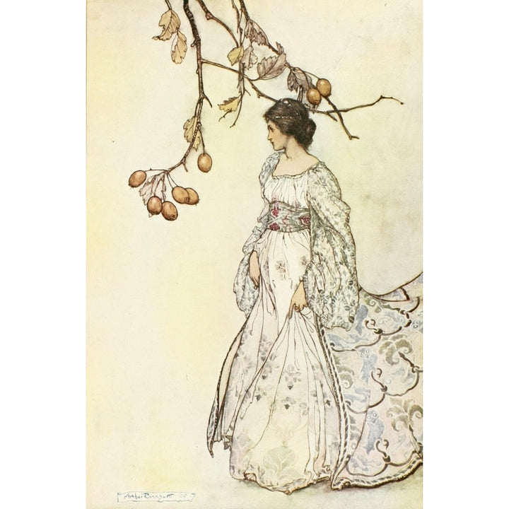 Peter Pan in Kensington Gardens 1912 Looking very undancey Poster Print by Arthur Rackham Image 2