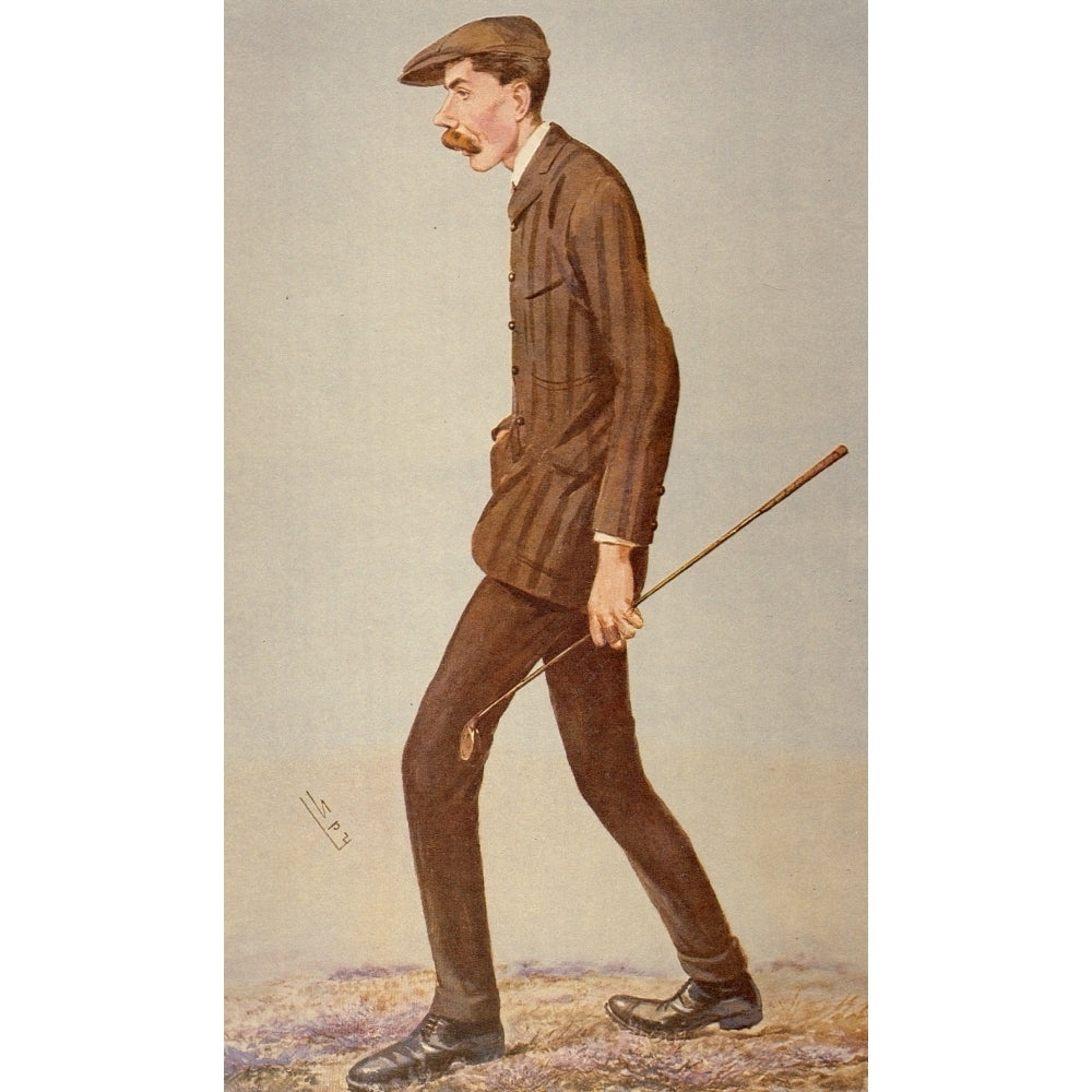 Vanity Fair June 1907 James Braid Poster Print by Leslie M. Ward Image 2