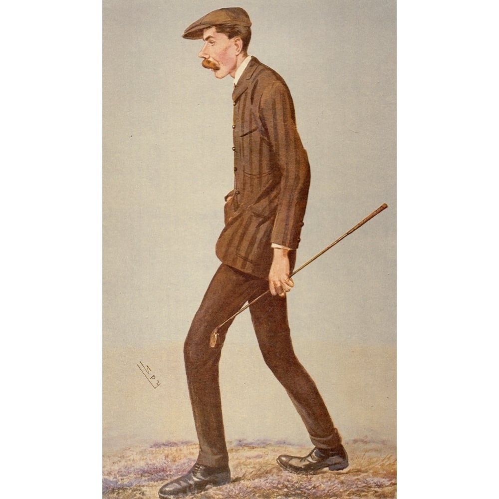 Vanity Fair June 1907 James Braid Poster Print by Leslie M. Ward Image 1