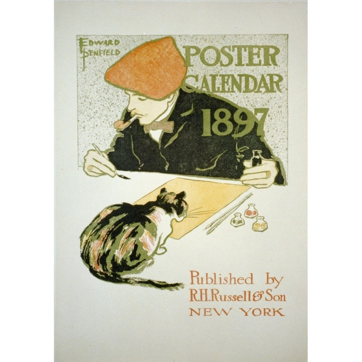 Poster Calendar 1897 Poster Print by Edward Penfield Image 1