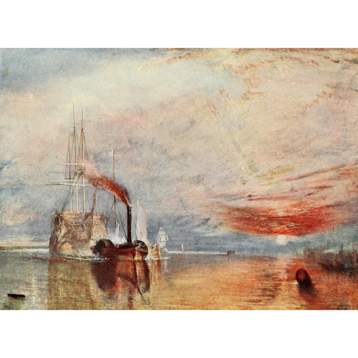 The Fighting Temeraire JMW Turner 1905 Poster Print by J.M.W. Turner Image 1