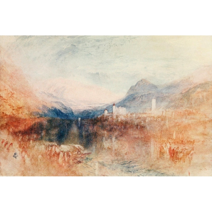 The Lake of Thun History of British Water Colour Painting 1908 Poster Print by J.M.W. Turner Image 2