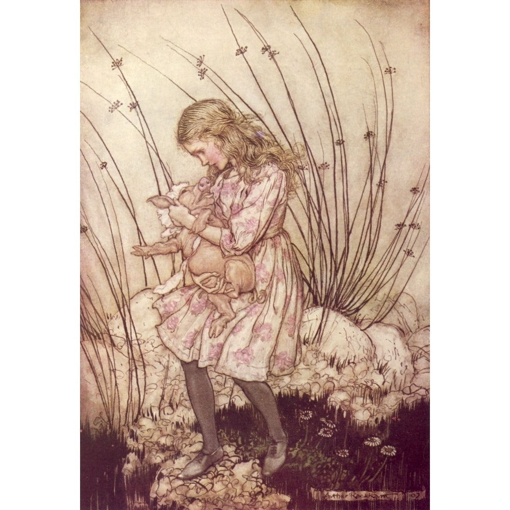 Alices Adventures in Wland 1907 Pig baby Poster Print by A. Rackham Image 2