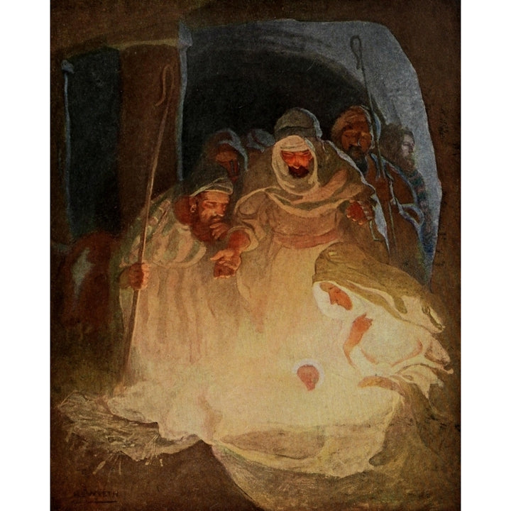 Scribners 52 1912 Nativity Poster Print by Newell C. Wyeth Image 2