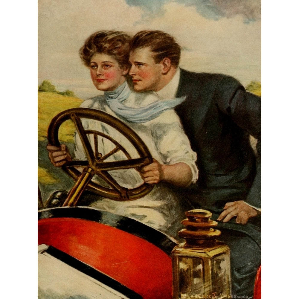 American Types 1912 Love and six cylinders Poster Print by Clarence F. Underwood Image 1