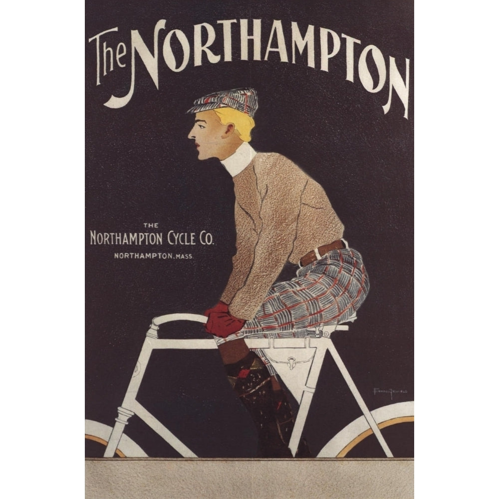 The Northampton Cycle Co. 1895 Poster Print by Edward Penfield Image 1