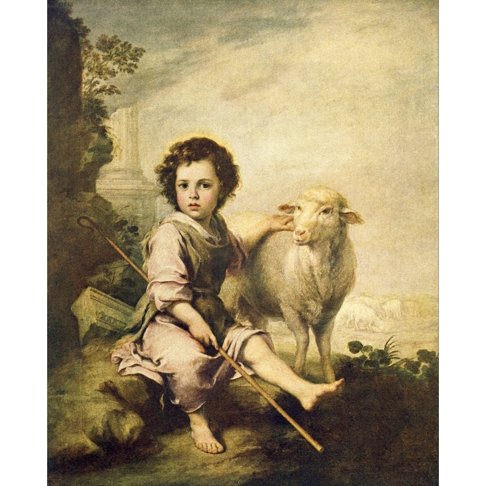 Murillo c.1910 The divine shepherd boy Poster Print by Bartolom_ Esteban Murillo Image 2