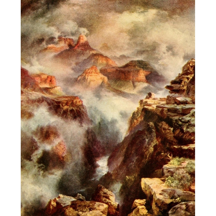 Three wonderlands of the American West 1912 Inner Gorge Grand Canyon Poster Print by Thomas Moran Image 1